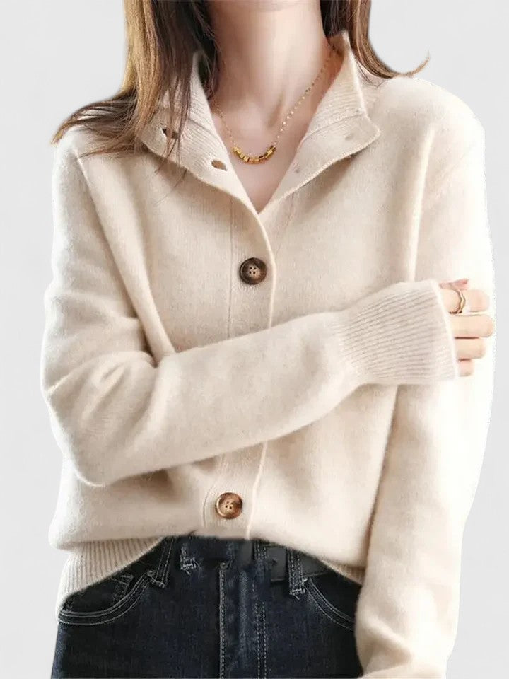 Women's Elegant Cardigan Open Front Long Sleeve Cosy Layering Occasion