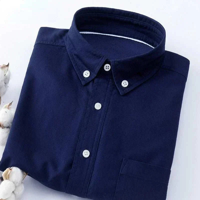 Men's Casual Long Sleeve Button-Down Shirt Relaxed Fit Classic Style Everyday Wear