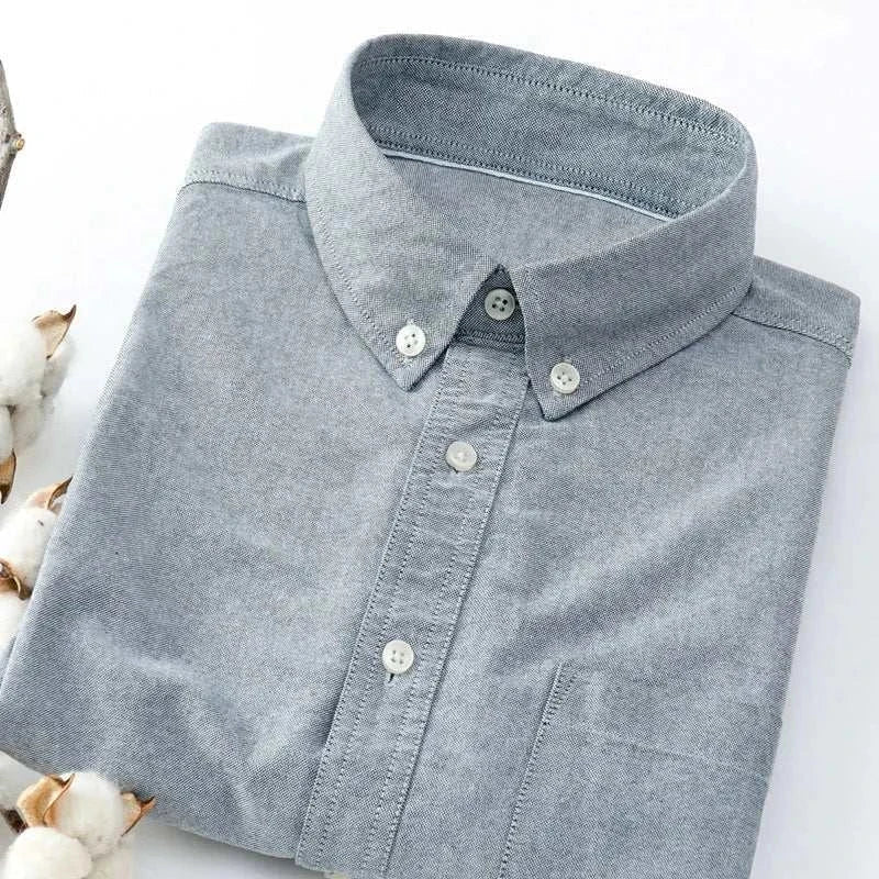 Men's Casual Long Sleeve Button-Down Shirt Relaxed Fit Classic Style Everyday Wear