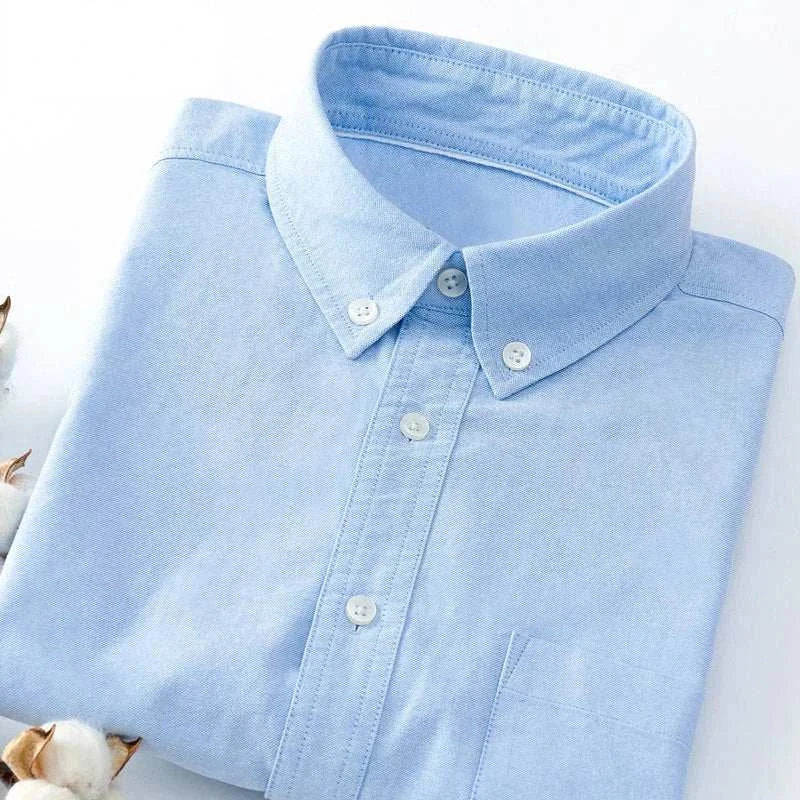 Men's Casual Long Sleeve Button-Down Shirt Relaxed Fit Classic Style Everyday Wear