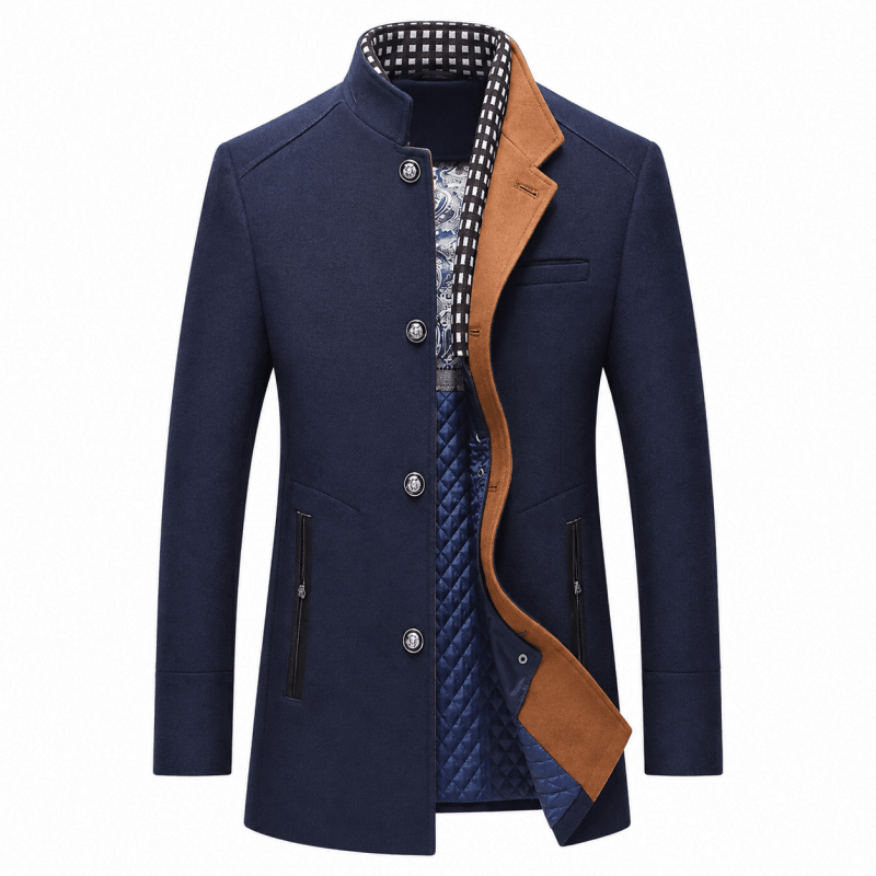 Men's Slim Fit Blazer — Single Breasted Notch Lapel Jacket for Weddings & Christmas Parties