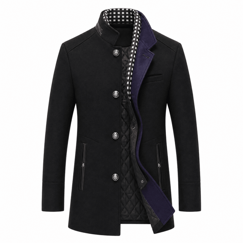 Men's Slim Fit Blazer — Single Breasted Notch Lapel Jacket for Weddings & Christmas Parties
