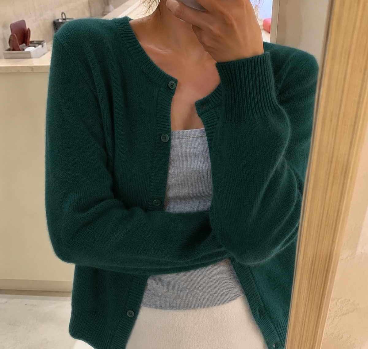 Women's Knit Cardigan Button Front Cosy Layering Essential Casual Wear