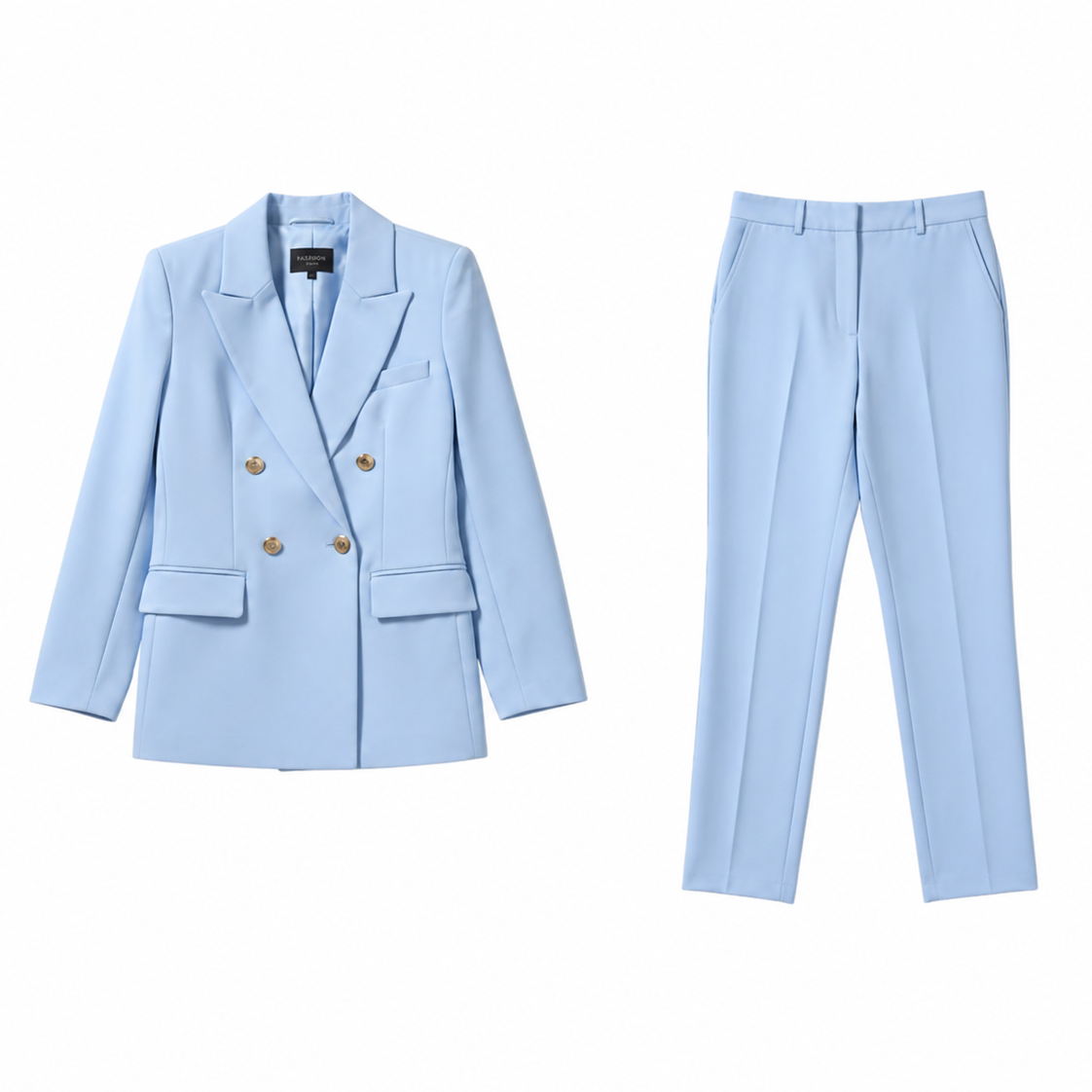 Women's Tailored Blazer and Trousers Chic Professional Fit Smart-Casual Outfit