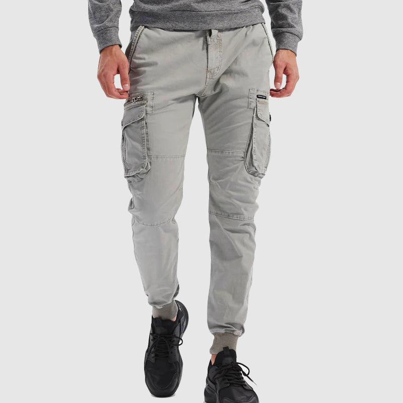 Men's Tactical Cargo Joggers Pants Utility Style Multi-Pocket Outdoor Casual