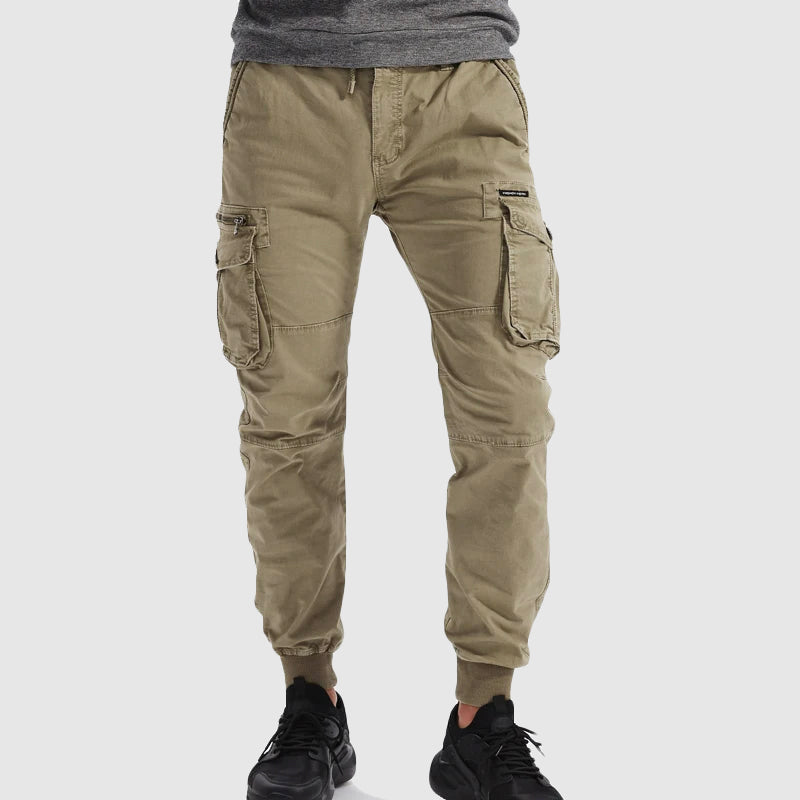 Men's Tactical Cargo Joggers Pants Utility Style Multi-Pocket Outdoor Casual