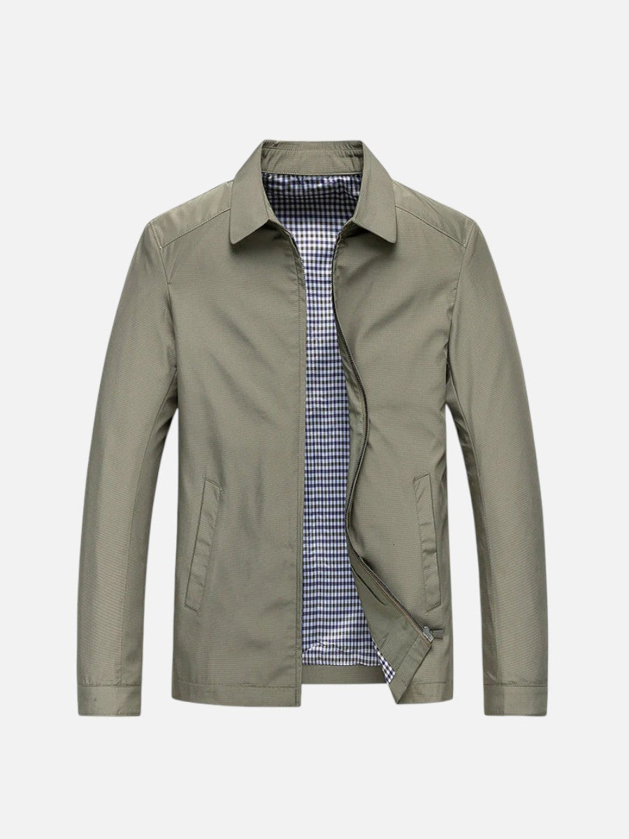 Men's Casual Summer Jacket Zip Closure Smart-Casual Lightweight Everyday