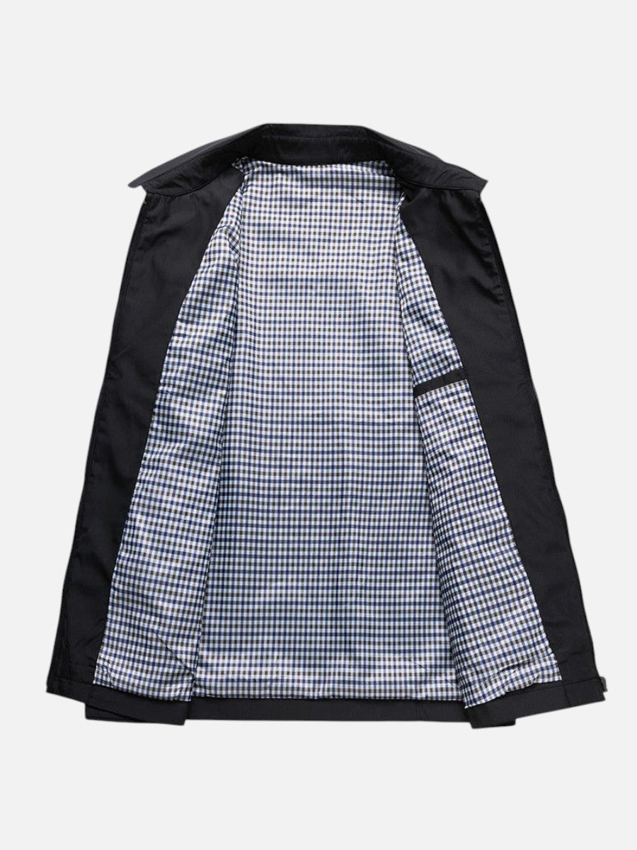 Men's Casual Summer Jacket Zip Closure Smart-Casual Lightweight Everyday