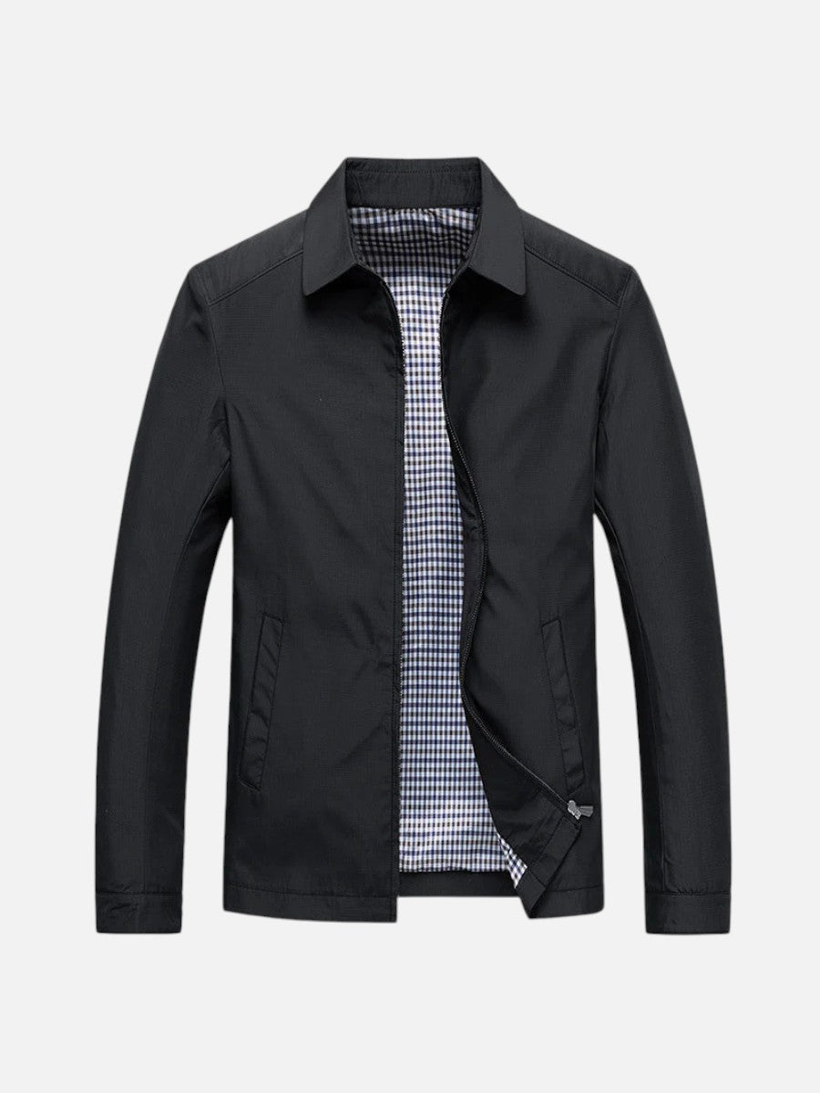 Men's Casual Summer Jacket Zip Closure Smart-Casual Lightweight Everyday