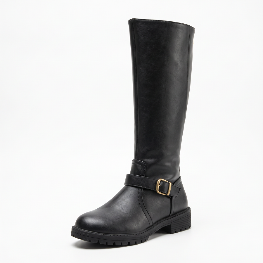Women's Warm Lined Winter Ankle Boots — Wide Toe Box with Rubber Grip Sole