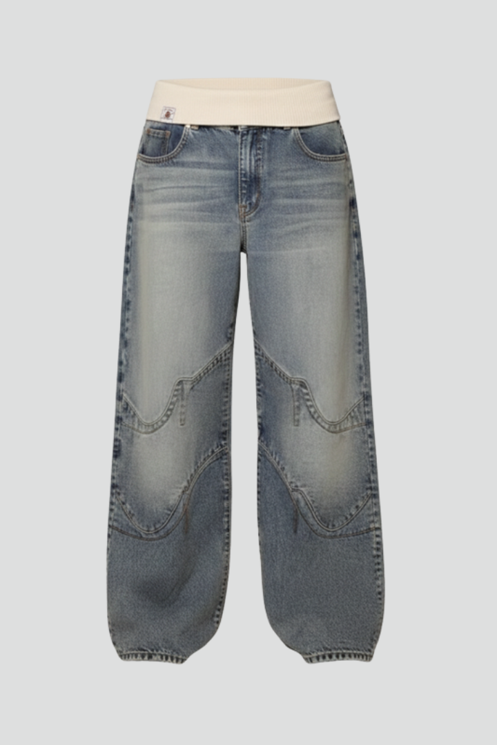 Women's Casual Baggy Wide-Leg Trousers Relaxed Fit Everyday Stylish