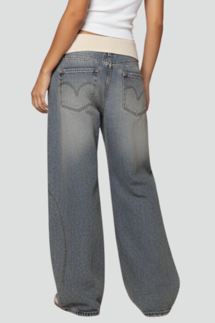 Women's Casual Baggy Wide-Leg Trousers Relaxed Fit Everyday Stylish