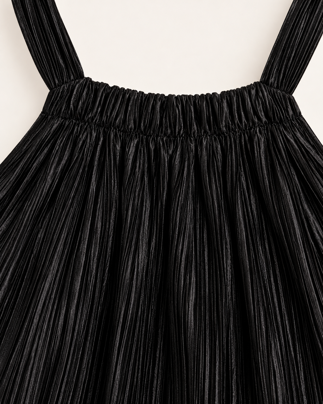 Women's Black Plisse Halterneck Maxi Dress in Black, view 4