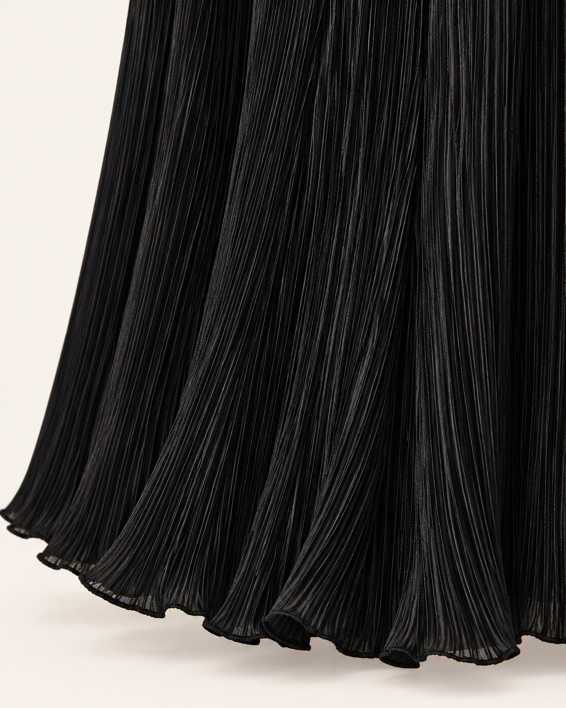 Women's Black Plisse Halterneck Maxi Dress in Black, view 5