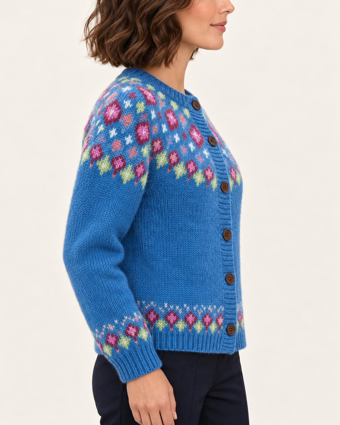 Women's Fair Isle Yoke Christmas Cardigan
