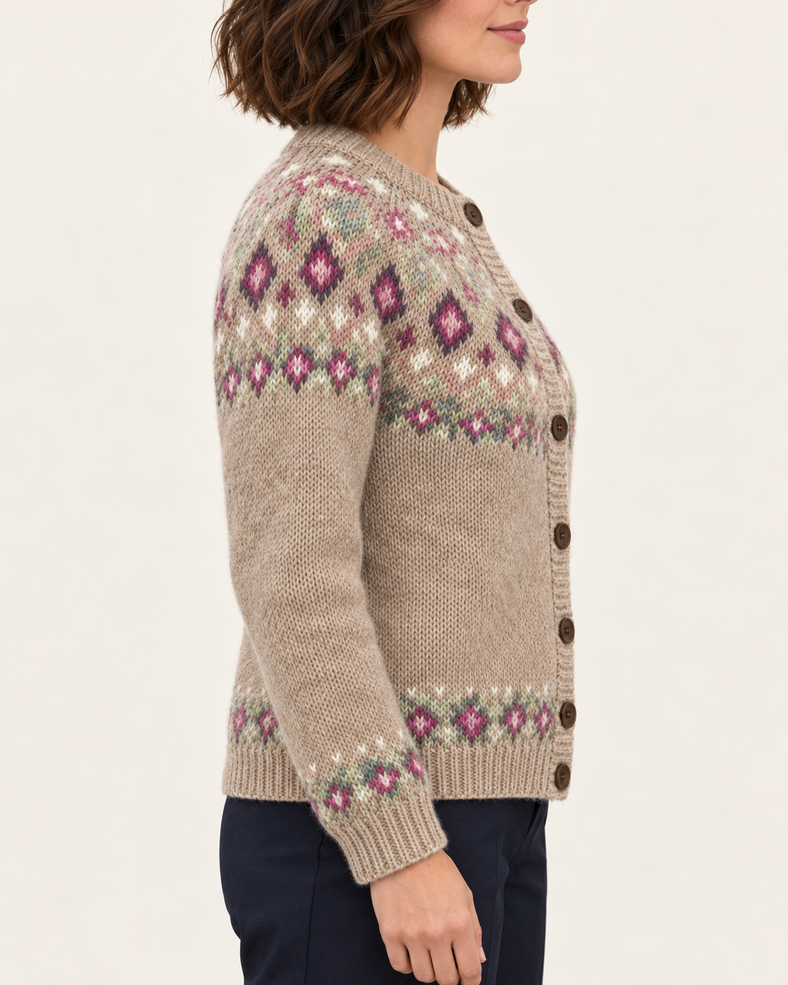 Women's Fair Isle Yoke Christmas Cardigan