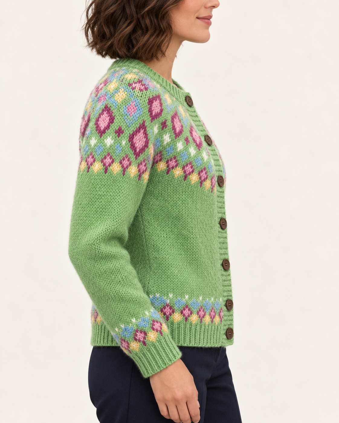 Women's Fair Isle Yoke Christmas Cardigan