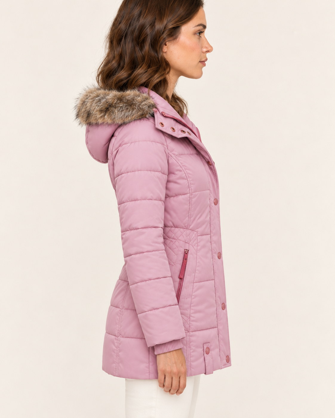 Women's Fitted Hooded Puffer Jacket