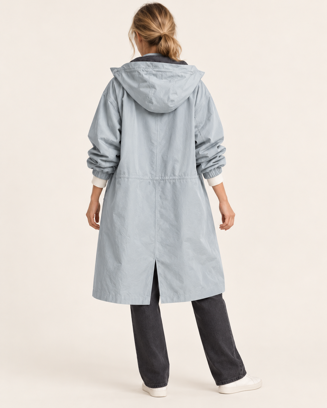 Women's Long Hooded Oversized Trench Coat