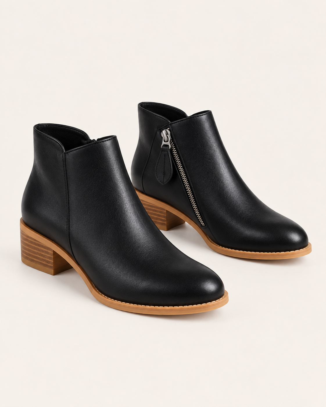 Women's Low Block Heel Ankle Boots
