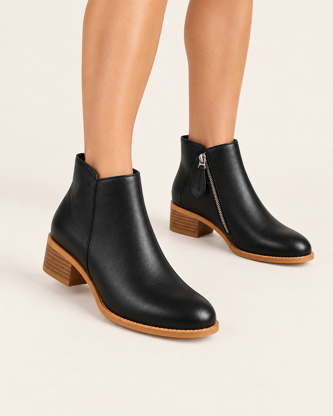 Women's Low Block Heel Ankle Boots