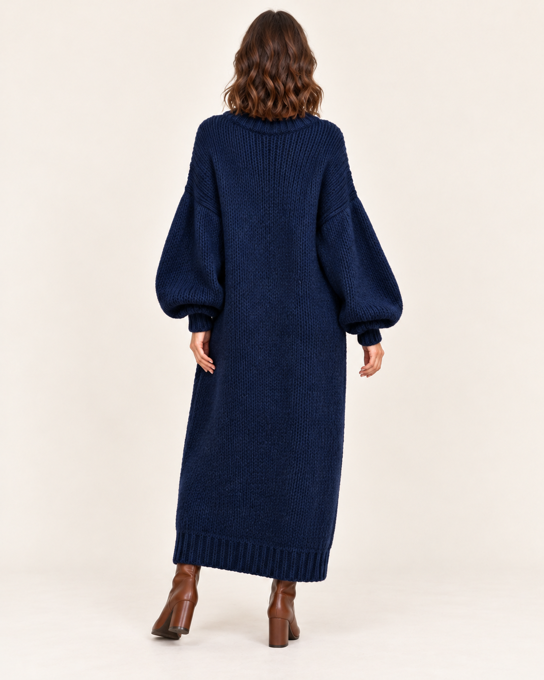 Women's Oversized Knitted Maxi Jumper Dress