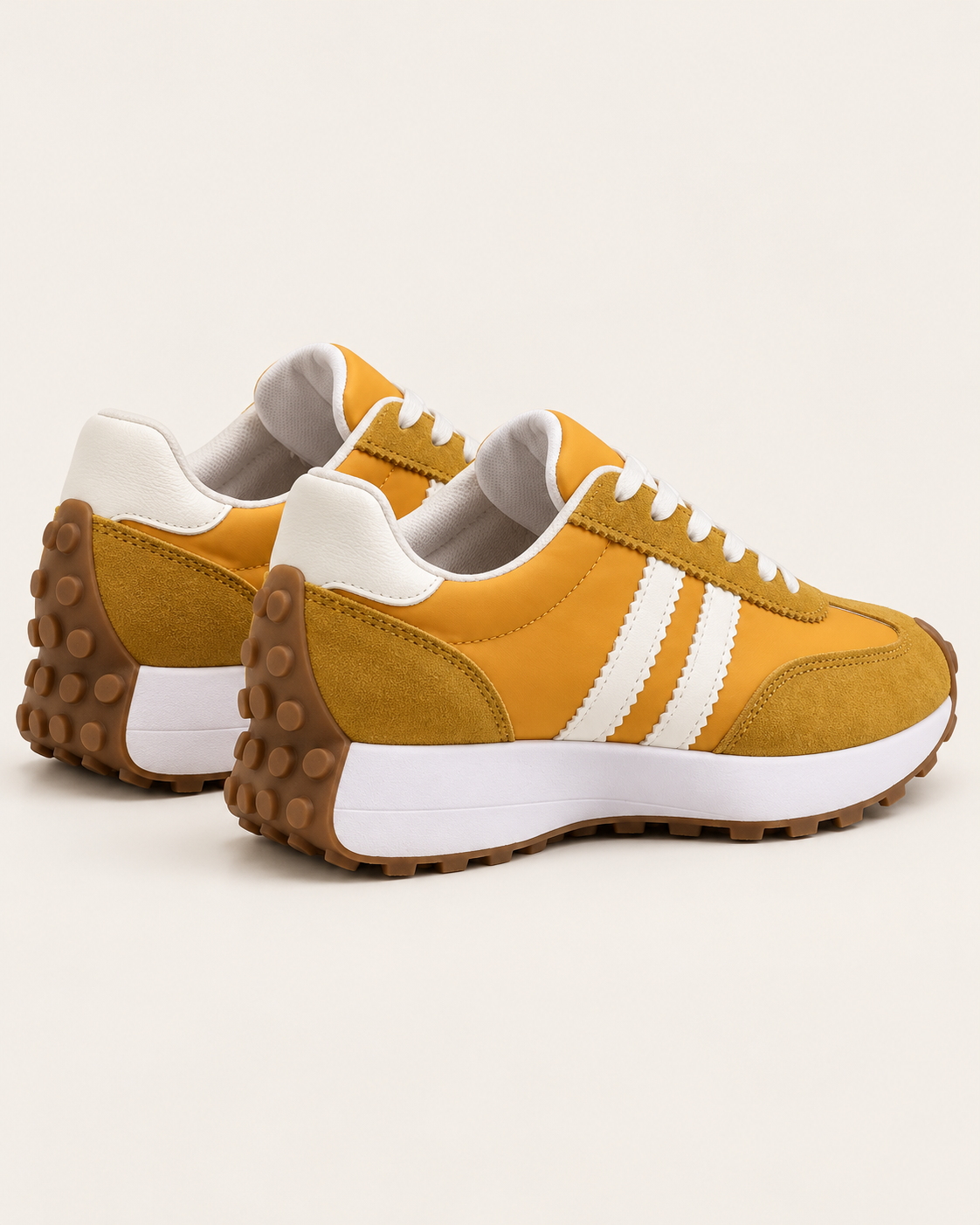 Women's Retro Suede Panel Trainers
