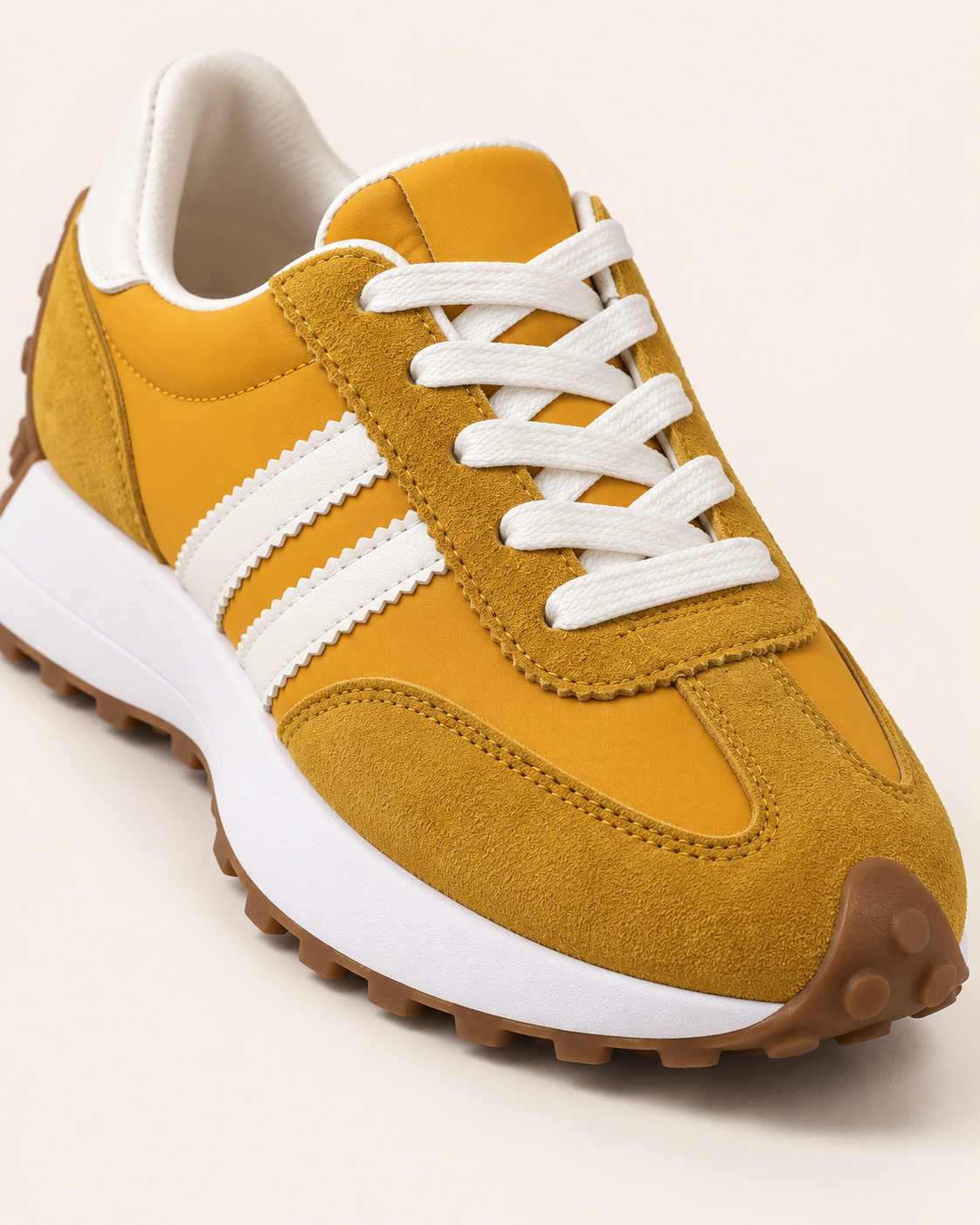 Women's Retro Suede Panel Trainers