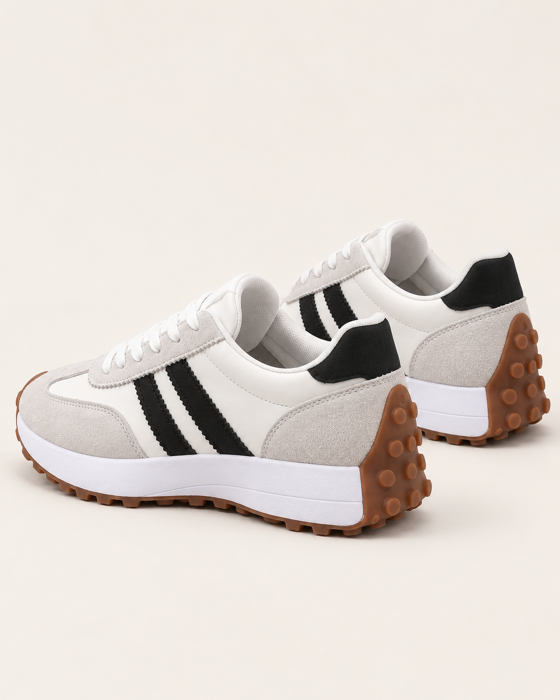 Women's Retro Suede Panel Trainers