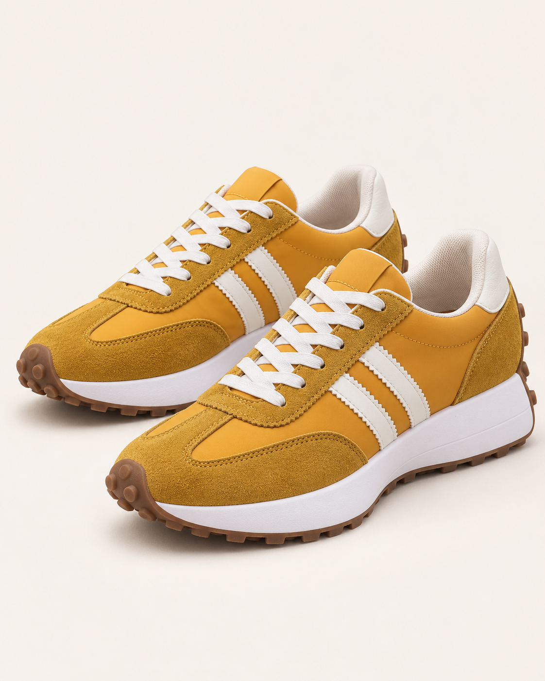 Women's Retro Suede Panel Trainers
