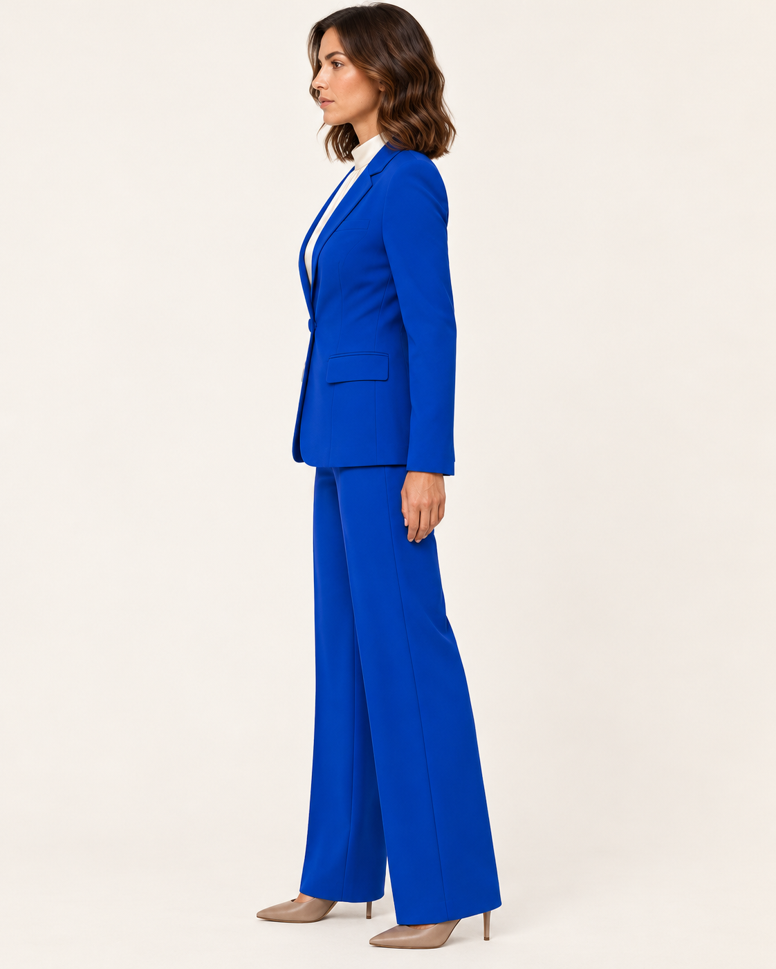 Women's Single Button Blazer Trouser Suit