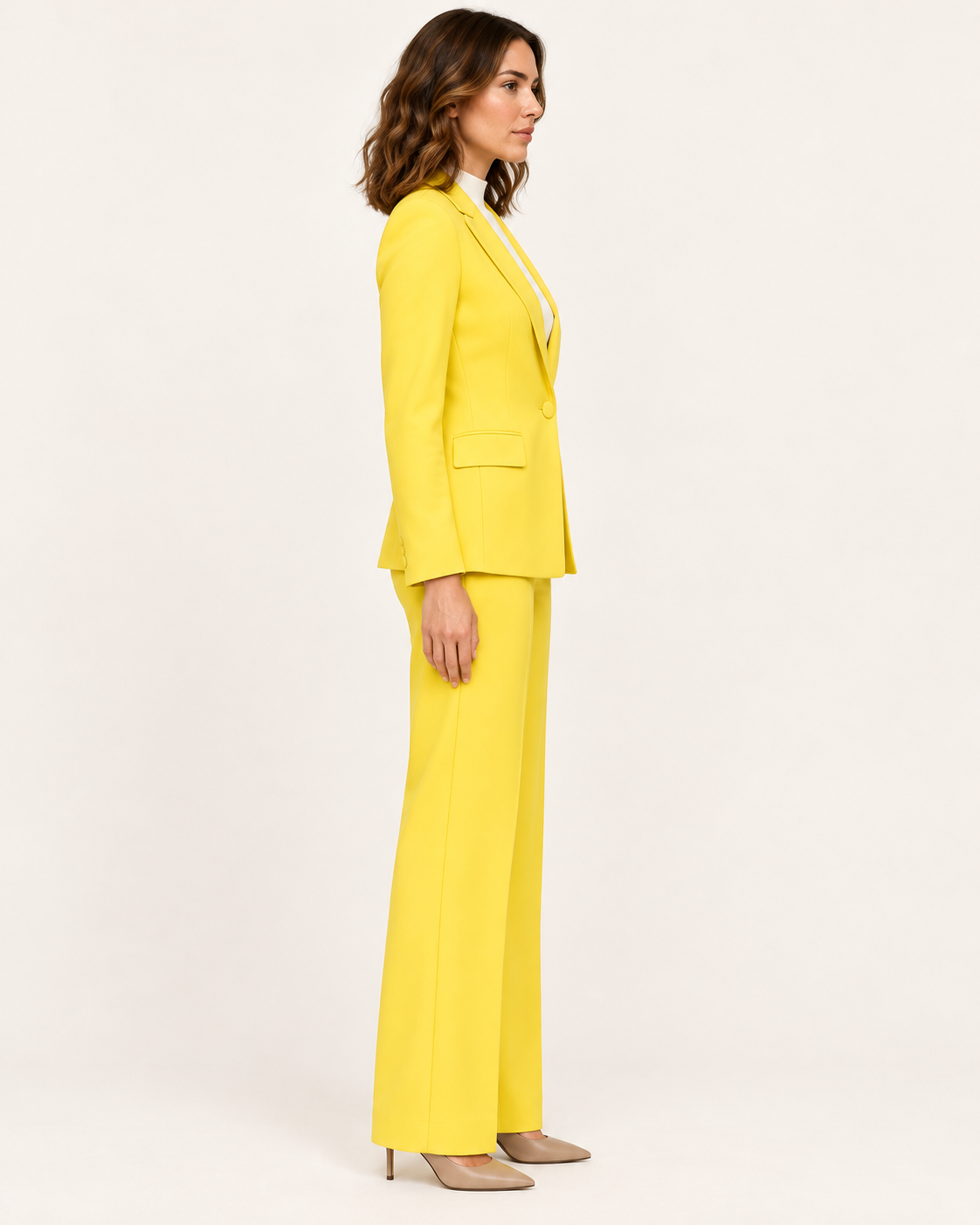 Women's Single Button Blazer Trouser Suit