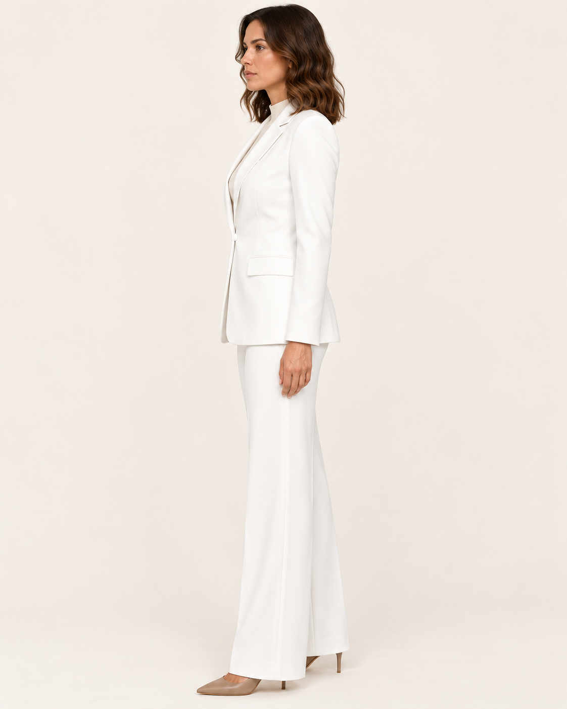 Women's Single Button Blazer Trouser Suit