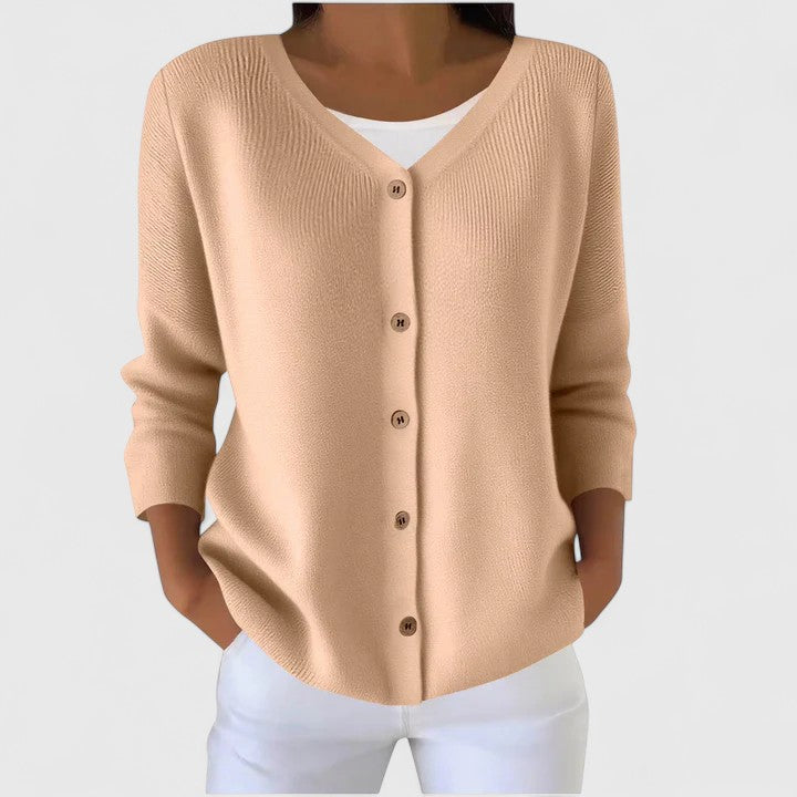 Women's Elegant Cardigan Open Front Long Sleeve Layered Casual Everyday