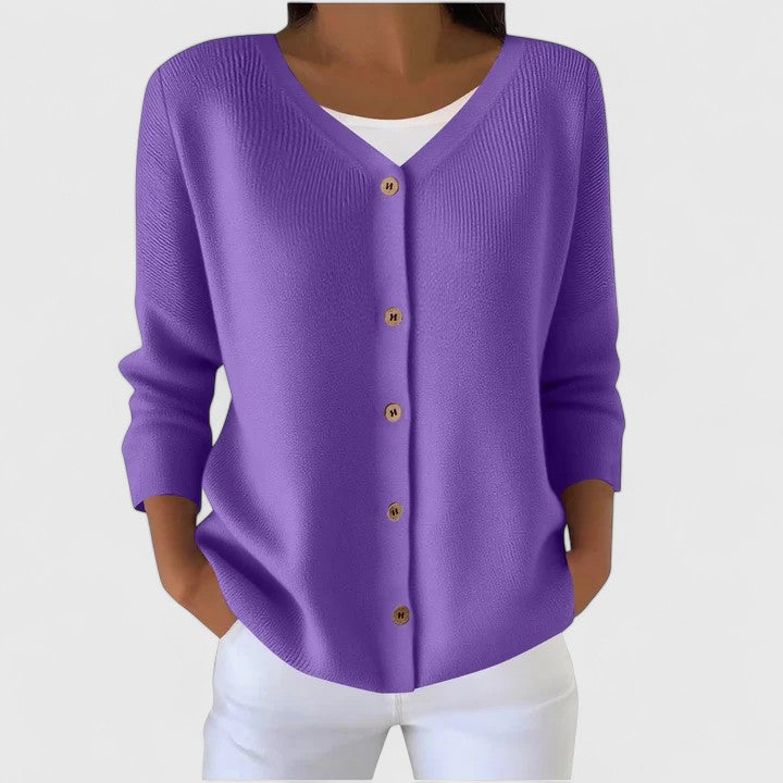 Women's Elegant Cardigan Open Front Long Sleeve Layered Casual Everyday