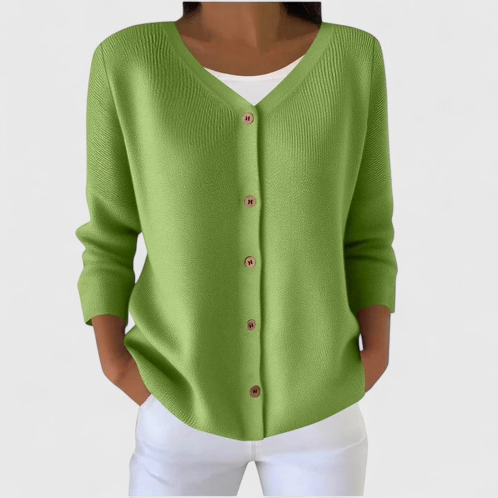 Women's Elegant Cardigan Open Front Long Sleeve Layered Casual Everyday