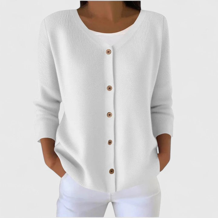Women's Elegant Cardigan Open Front Long Sleeve Layered Casual Everyday