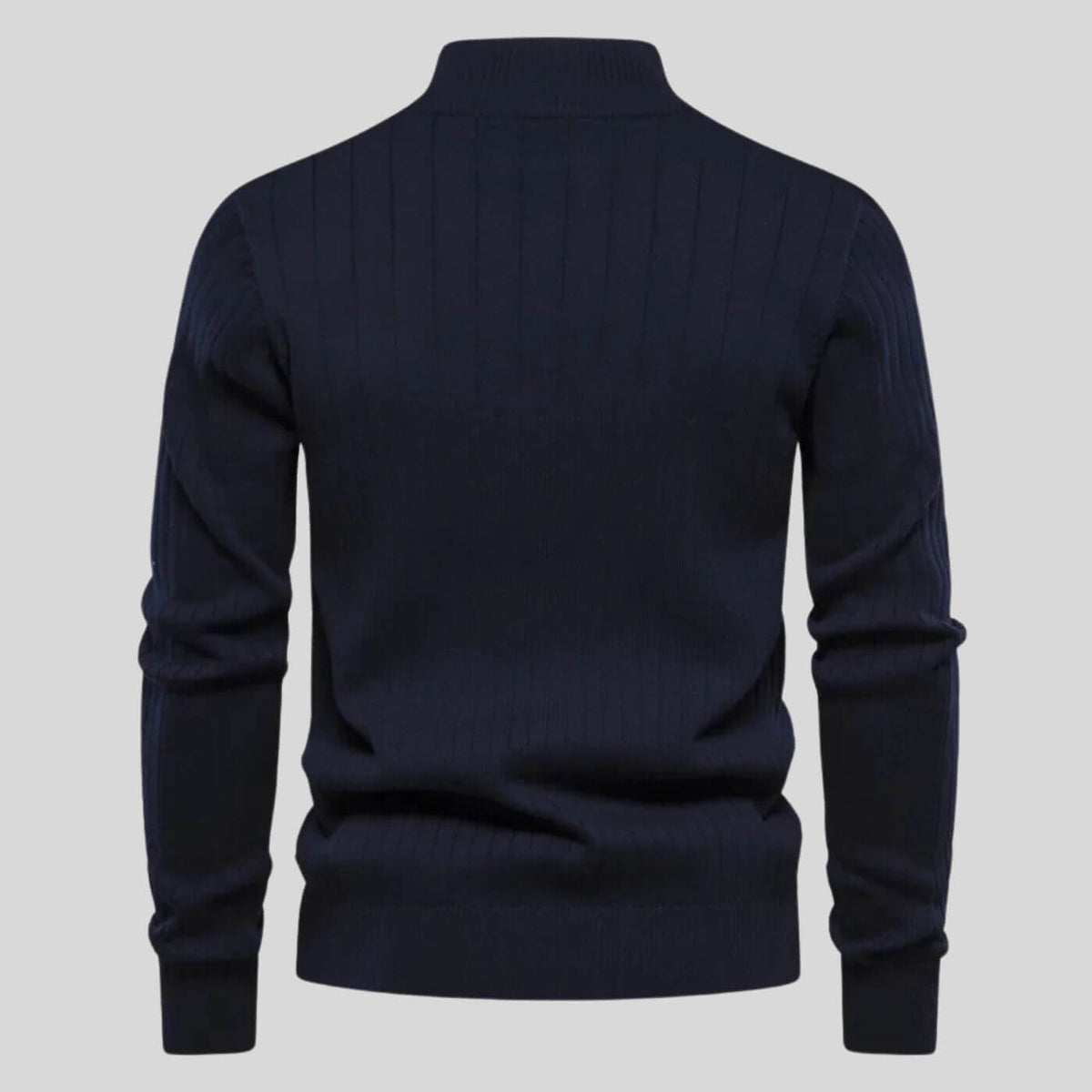 Men's Half-Zip Sweater Relaxed Fit Long Sleeve Casual Layering Everyday
