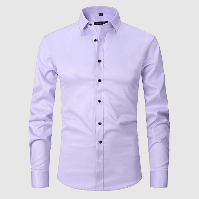 Men's Button-Up Shirt Classic Fit Long Sleeve Collared Casual Everyday