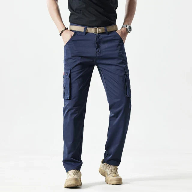 Men's Cargo Trousers Straight Leg Utility Style Versatile Everyday Wear