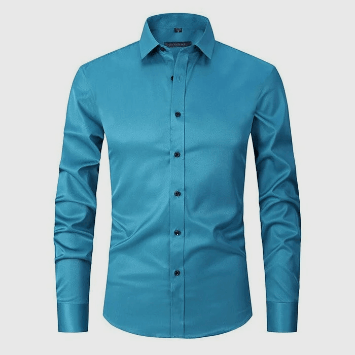 Men's Button-Up Shirt Classic Fit Long Sleeve Collared Casual Everyday