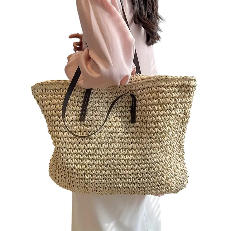 Women's Spacious Beach Tote Bag Versatile Design Large Capacity Lightweight Everyday Use