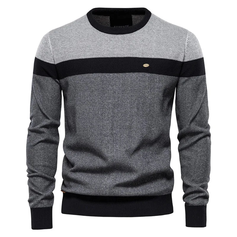 Men's Classic Knit Sweater Regular Fit Crew Neck Long Sleeve Casual Everyday