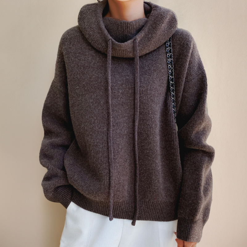 Women's Chic Layered Sweater Long-Sleeve Crew Neck Casual Everyday Wear