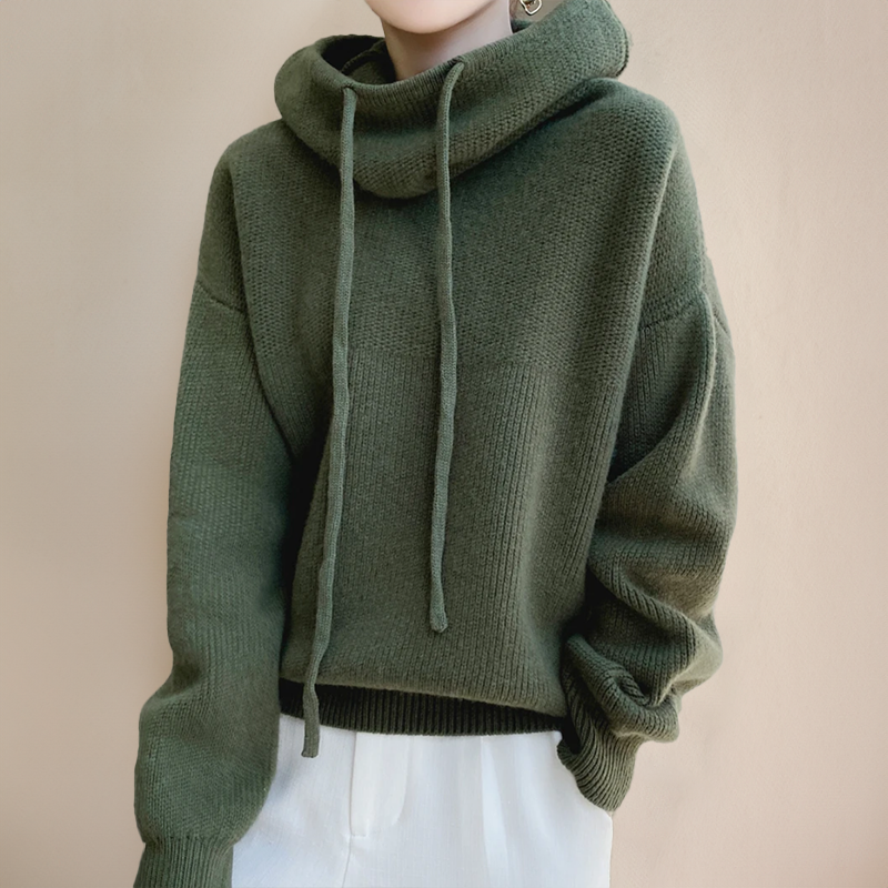 Women's Chic Layered Sweater Long-Sleeve Crew Neck Casual Everyday Wear
