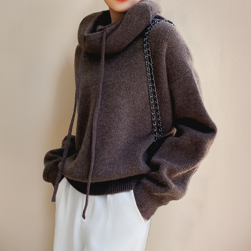 Women's Chic Layered Sweater Long-Sleeve Crew Neck Casual Everyday Wear