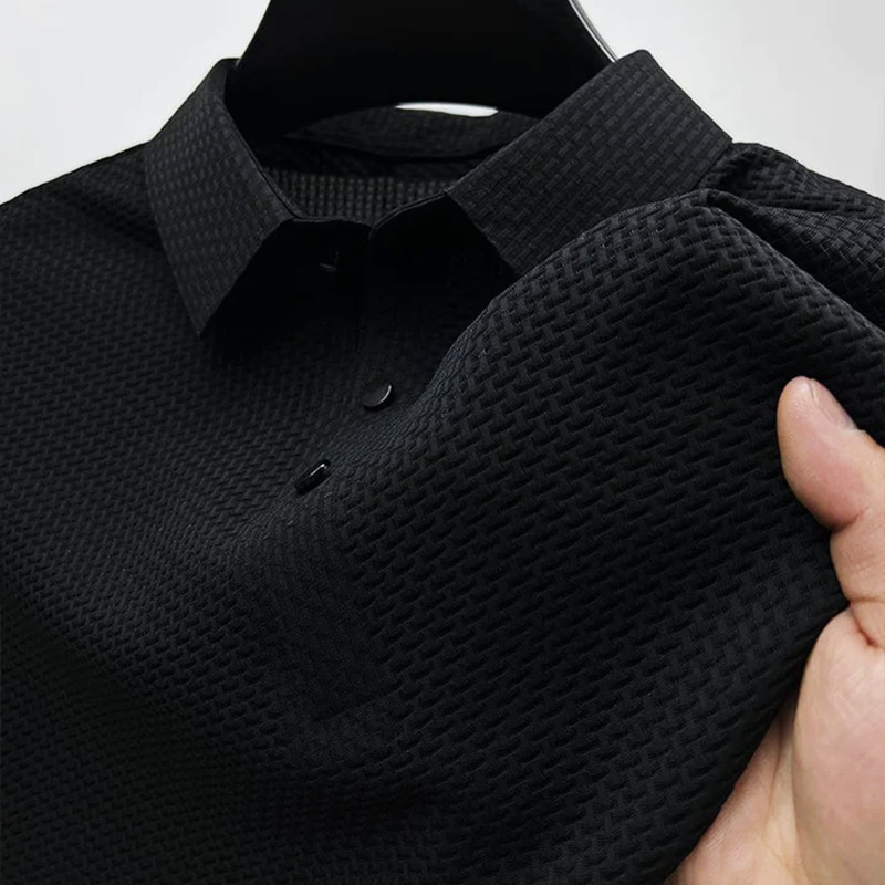 Men's Casual Polo Shirt Short-Sleeve Collared Versatile Everyday Wear