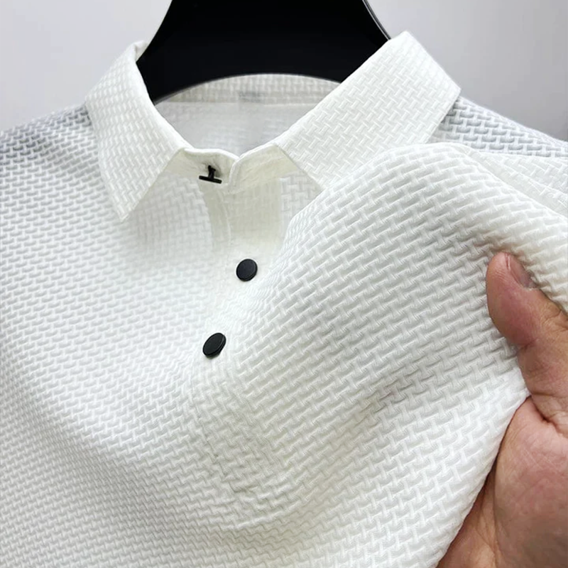 Men's Casual Polo Shirt Short-Sleeve Collared Versatile Everyday Wear