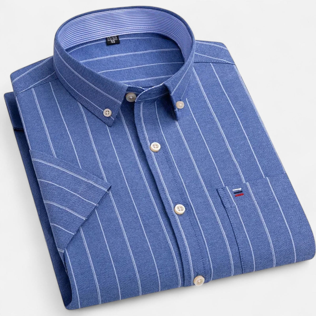 Men's Oxford Short-Sleeve Shirt Classic Fit Button-Down Casual Summer