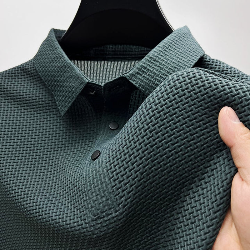 Men's Casual Polo Shirt Short-Sleeve Collared Versatile Everyday Wear